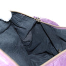 BALENCIAGA Zazigi Hand Bag Leather 2way Purple 128523 Auth 189102M-25