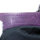 BALENCIAGA Zazigi Hand Bag Leather 2way Purple 128523 Auth 189102M-10