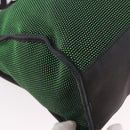 BALENCIAGA The City Hand Bag Canvas 2way Green Silver 115748 Auth 189103M-18