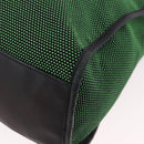 BALENCIAGA The City Hand Bag Canvas 2way Green Silver 115748 Auth 189103M-19