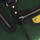 BALENCIAGA The City Hand Bag Canvas 2way Green Silver 115748 Auth 189103M-21
