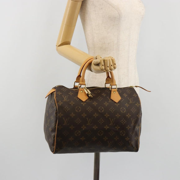 LOUIS VUITTON Monogram Speedy 30 Hand Bag M41526 LV Auth 189105SV