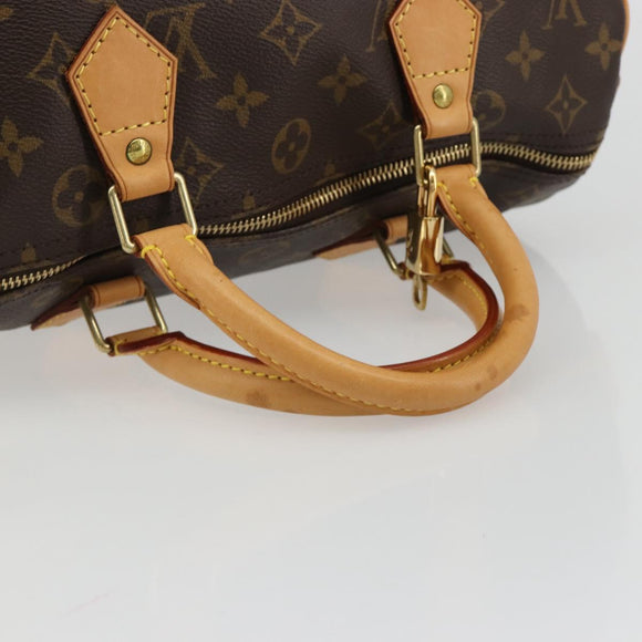 LOUIS VUITTON Monogram Speedy 30 Hand Bag M41526 LV Auth 189105SV