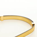 CELINE Shoulder Bag Leather Gold Auth 189106M-14