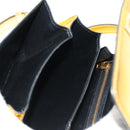 CELINE Shoulder Bag Leather Gold Auth 189106M-27