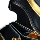 CELINE Shoulder Bag Leather Gold Auth 189106M-30