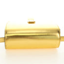 CELINE Shoulder Bag Leather Gold Auth 189106M-8