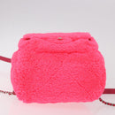 CHANEL Matelasse Chain Backpack pile Pink Silver CC Auth 189107M-5