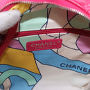 CHANEL Matelasse Chain Backpack pile Pink Silver CC Auth 189107M-23