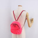 CHANEL Matelasse Chain Backpack pile Pink Silver CC Auth 189107M-30