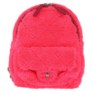 CHANEL Matelasse Chain Backpack pile Pink Silver CC Auth 189107M-13