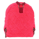 CHANEL Matelasse Chain Backpack pile Pink Silver CC Auth 189107M-2