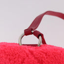 CHANEL Matelasse Chain Backpack pile Pink Silver CC Auth 189107M-14