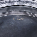 CHANEL Triple Coco Chain Shoulder Bag Caviar Skin Black Gold CC Auth 189110V-15
