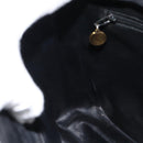 CHANEL Triple Coco Chain Shoulder Bag Caviar Skin Black Gold CC Auth 189110V-18