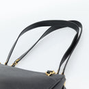 CHANEL Triple Coco Chain Shoulder Bag Caviar Skin Black Gold CC Auth 189110V-8