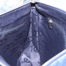 CHANEL Shoulder Bag Denim Blue Silver CC Auth 189111V-19