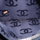 CHANEL Shoulder Bag Denim Blue Silver CC Auth 189111V-22