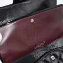 CHANEL Matelasse 25 Chain Bag Patent leather Black Silver CC Auth 189112SM-8