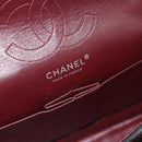 CHANEL Matelasse 25 Chain Bag Patent leather Black Silver CC Auth 189112SM-20