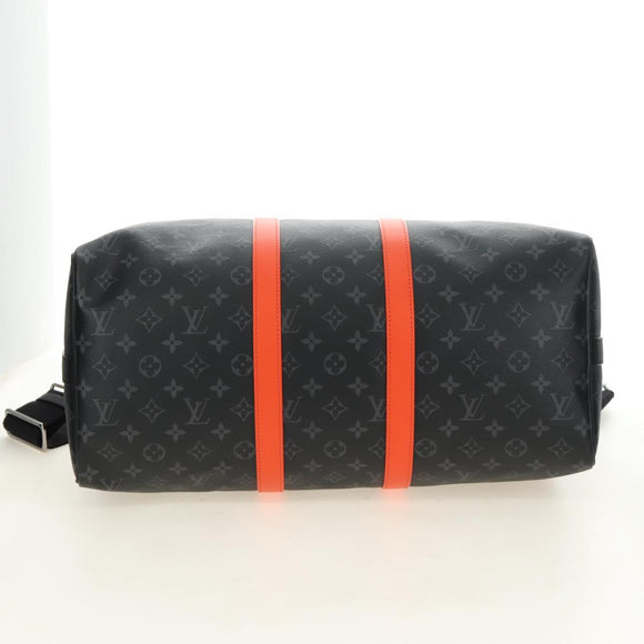 LOUIS VUITTON Monogram Eclipse Keepall Bandouliere 45 M15251 LV Auth 189113SAM