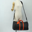 LOUIS VUITTON Monogram Eclipse Keepall Bandouliere 45 M15251 LV Auth 189113SAM-29