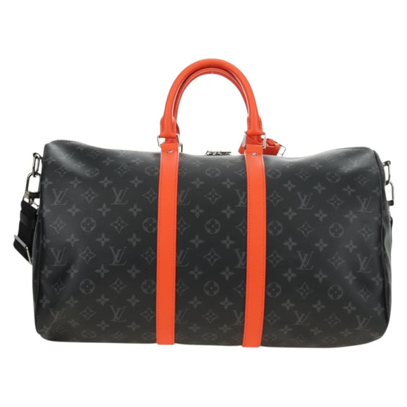 LOUIS VUITTON Monogram Eclipse Keepall Bandouliere 45 M15251 LV Auth 189113SAM
