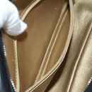 CHANEL All About Chain Matelasse Bag Lamb Skin Black Gold CC Auth 189115SM-26