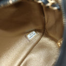 CHANEL All About Chain Matelasse Bag Lamb Skin Black Gold CC Auth 189115SM-12