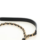 CHANEL All About Chain Matelasse Bag Lamb Skin Black Gold CC Auth 189115SM-14