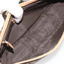 Christian Dior Trotter Canvas Romantische Kettingtas PVC Bruin Zilver Auth 189117SM-10