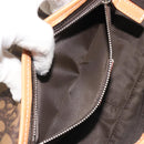 Christian Dior Trotter Canvas Romantische Kettingtas PVC Bruin Zilver Auth 189117SM-23