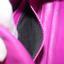 Christian Dior Chain Cannage Shoulder Bag Lamb Skin Purple Auth 189118A-22