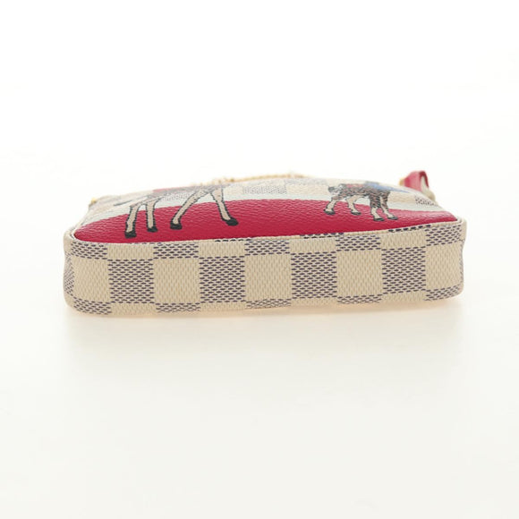 LOUIS VUITTON Damier Azur Mini Pochette Accessoires N58010 LV Auth 189119M