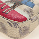 LOUIS VUITTON Damier Azur Mini Pochette Accessoires N58010 LV Auth 189119M-16