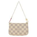 LOUIS VUITTON Damier Azur Mini Pochette Accessoires N58010 LV Auth 189119M-2