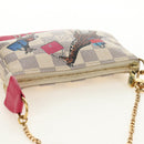 LOUIS VUITTON Damier Azur Mini Pochette Accessoires N58010 LV Auth 189119M-7