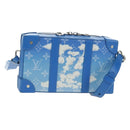LOUIS VUITTON Monogram Clouds Soft Trunk Wallet Blue LV Auth 189125M-1