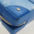 LOUIS VUITTON Monogram Clouds Soft Trunk Wallet Blue LV Auth 189125M-16