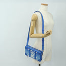 LOUIS VUITTON Monogram Clouds Soft Trunk Wallet Blue LV Auth 189125M-28