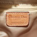 Christian Dior Trotter Canvas Romantic Hand Bag PVC Brown Silver Auth 189127M-22