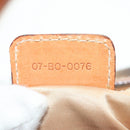 Christian Dior Trotter Canvas Romantic Hand Bag PVC Brown Silver Auth 189127M-11