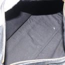 GUCCI GG Canvas Abbey Boston Bag Black Gold 130942 Auth 189128A-11