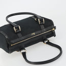 GUCCI GG Canvas Abbey Boston Bag Black Gold 130942 Auth 189128A-6