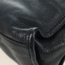 BALENCIAGA Classic Metallic Edge Mini City Bag Leather 2way Navy Auth 189129M-19