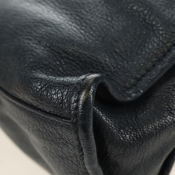 BALENCIAGA Classic Metallic Edge Mini City Bag Leather 2way Navy Auth 189129M