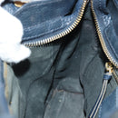 BALENCIAGA Classic Metallic Edge Mini City Bag Leather 2way Navy Auth 189129M-23