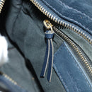 BALENCIAGA Classic Metallic Edge Mini City Bag Leather 2way Navy Auth 189129M-24