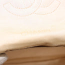 CHANEL Chain Shoulder Bag Satin Champagne Gold Gold CC Auth 189130A-20