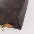 LOUIS VUITTON Monogram Pochette Cosmetic PM M47515 LV Auth 189138-7